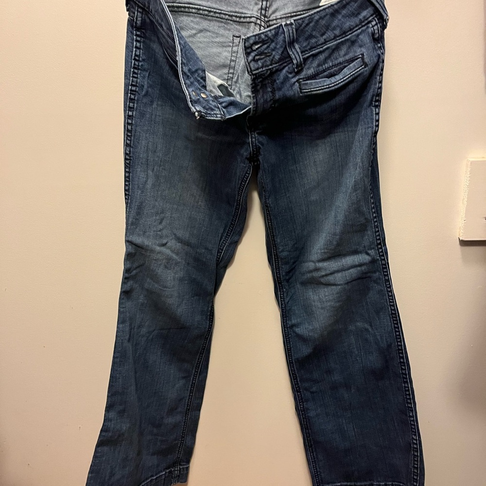Ariat Women's Flare/Wide Leg Jeans in Dark Blue Wash